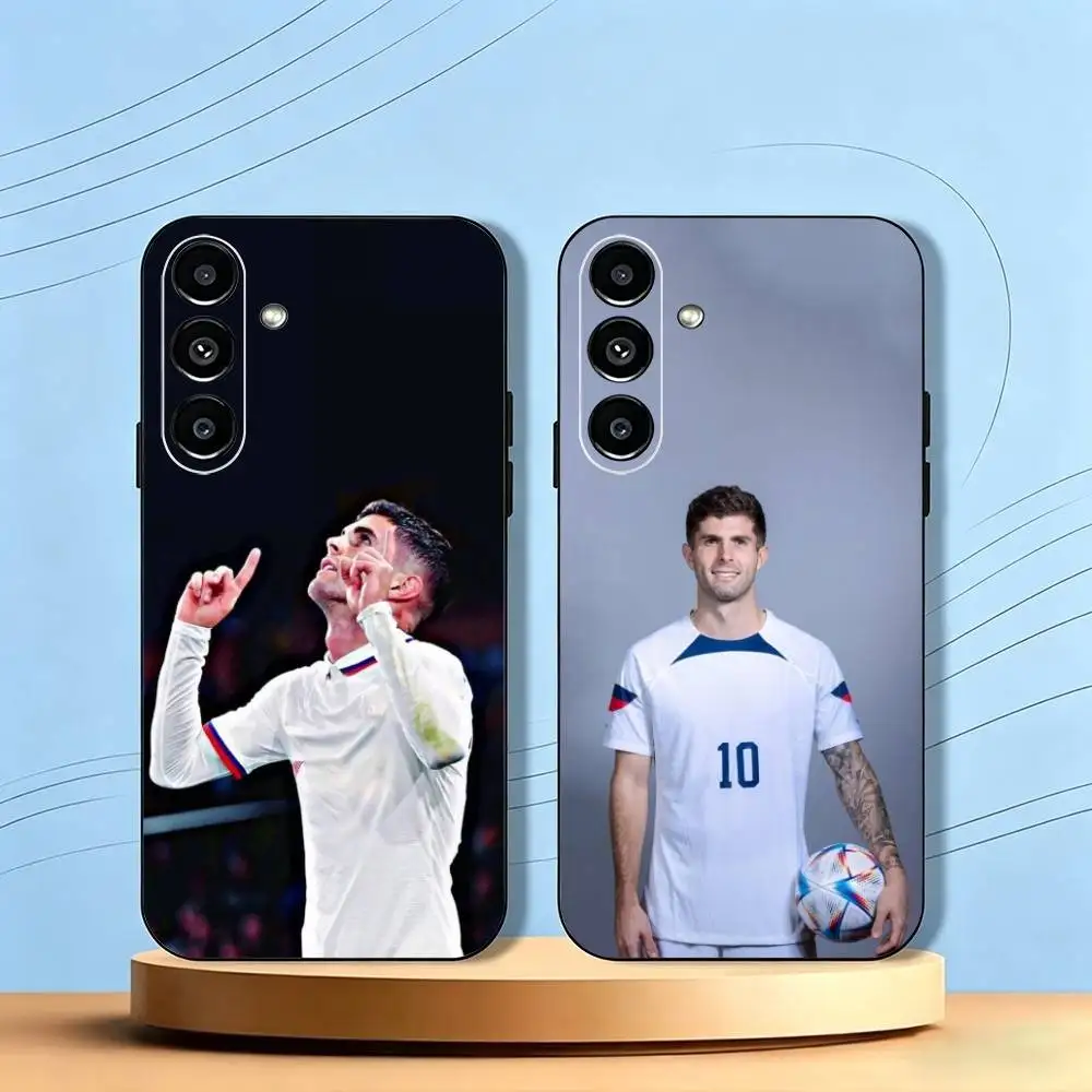 

Football Christian Pulisic-C SPORT Phone Case For Samsung Galaxy A73,A72,A71,A70,A53,A52,A51,Others Soft Black Cover
