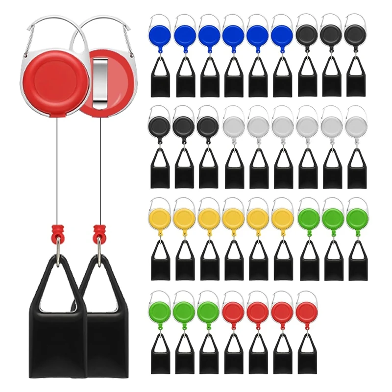 36Pieces Lighter Holders Retractable Lighter Clip Keychain Assorted Colour Lighter Holder With Lighter Cover Single Clip