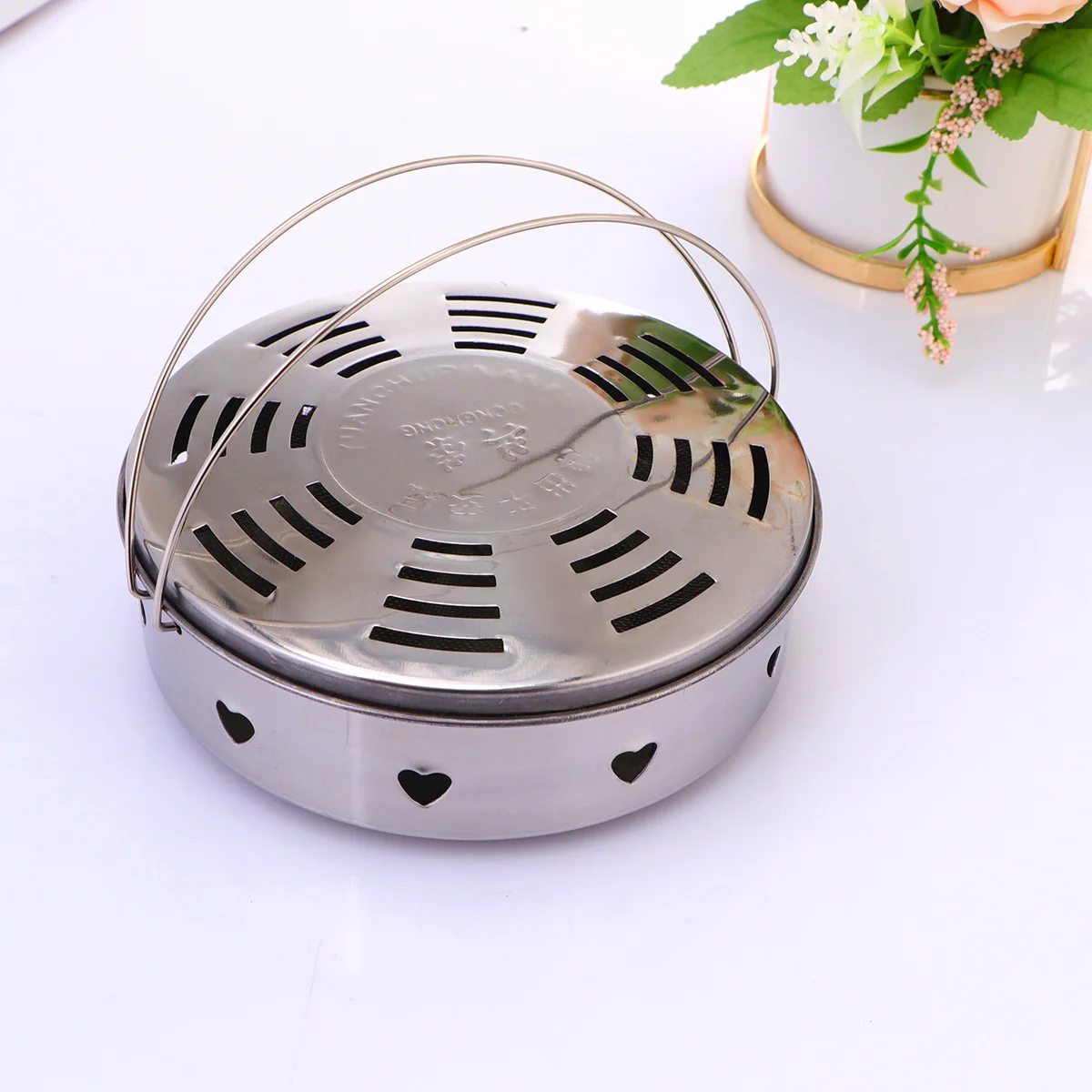 2 قطعة حامل البخور البعوض قسط طبقة مزدوجة الفولاذ المقاوم للصدأ لفائف حامل للمنزل مكتب المعطرة عرض البخور الدعم