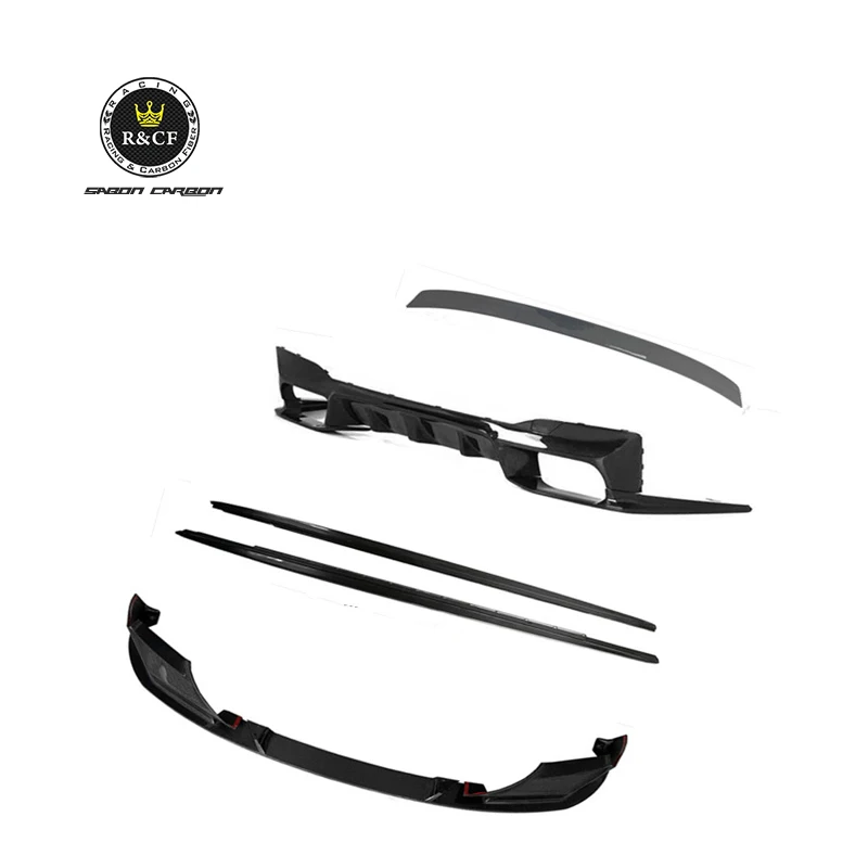 

For BMW F90 M5 Pre Lci Exterior Accessories Carbon Fiber Front Bumper Lip Diffuser Side Skirts Spoiler Bodykit