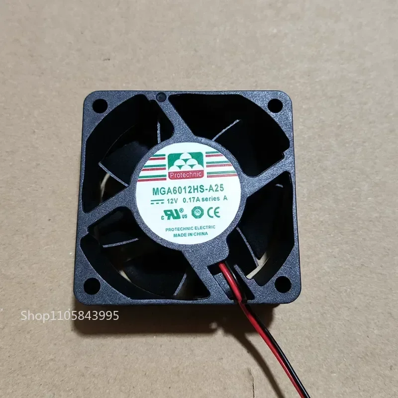 for Yongli MAGIC 6CM MGA6012HS-A25 6025 12V 24V 0.17A Silent Fan
