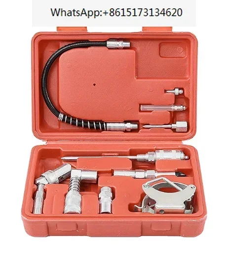 11-Piece Lube Kit Accessory Assorted Attachments Adapter Fittings For Grease Gun