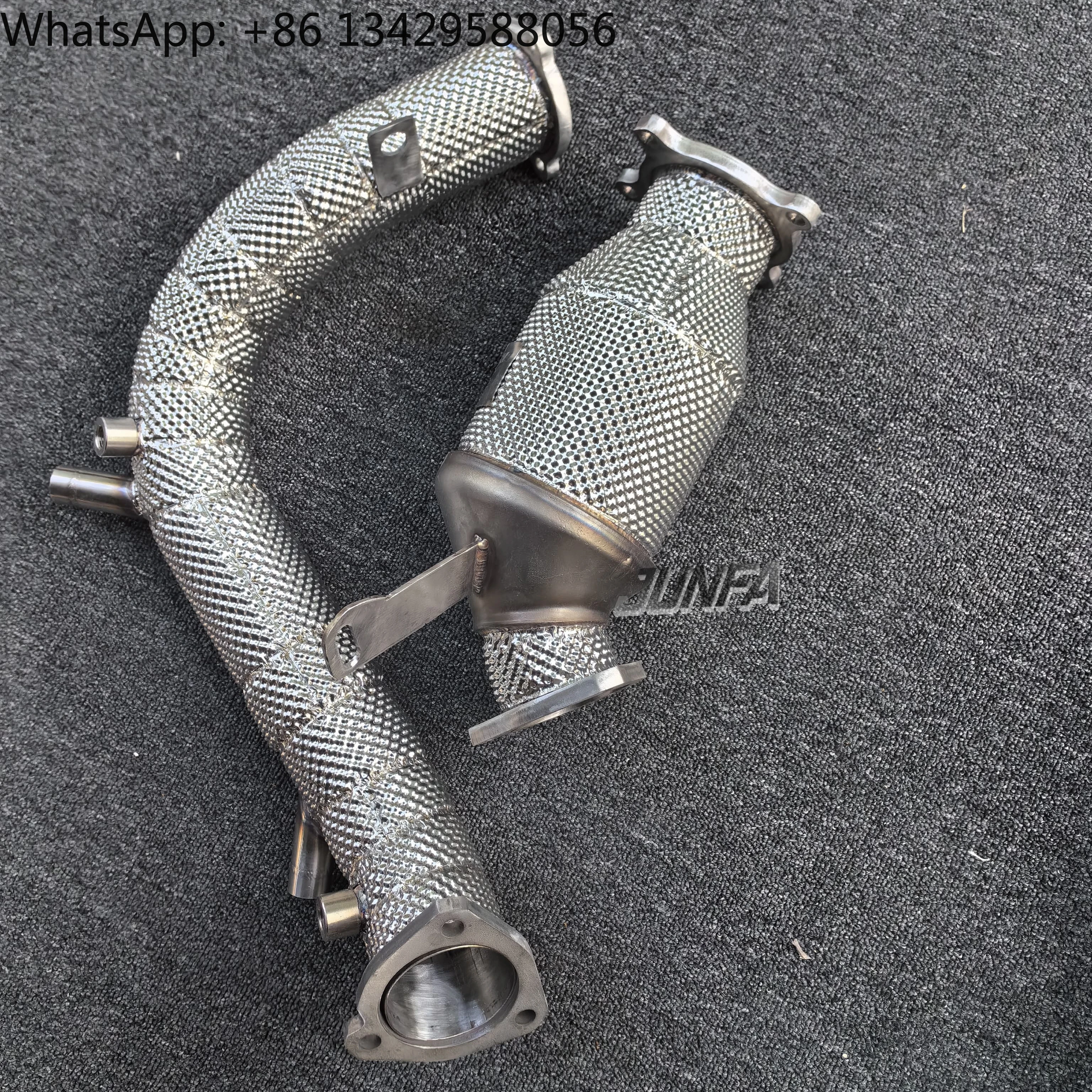 

Fit for Stainless Steel Downpipe with Catalyst for Audi A4 - Boost Exhaust Performance