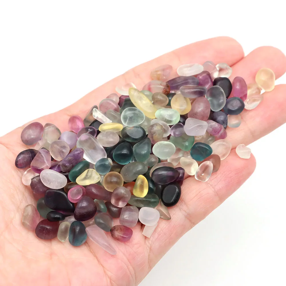Natural Stones Gravel Crystal Chip Quartz Fluorite Mineral Reiki Healing Tumbled Specimen Gemstone Fish Tank Home Aquarium Decor view 2