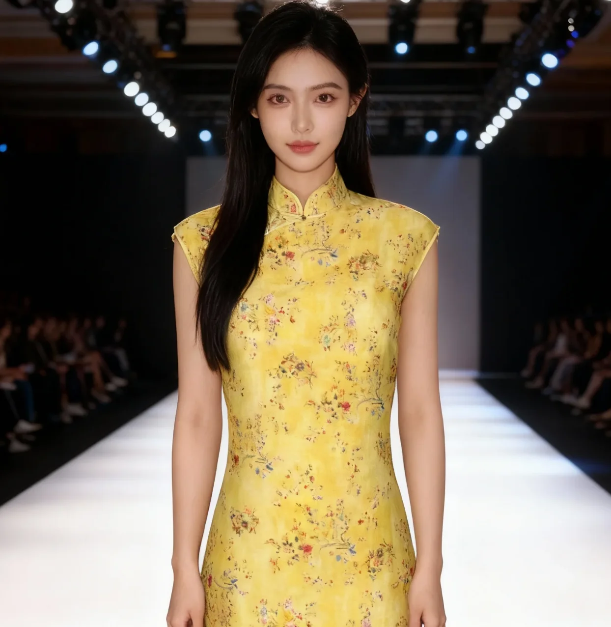 

Women's Fashion Ramie Fabric, Vintage Oil Painting Pattern, Breathable Pure Natural Cloth for DIY Dress, Pants, Spring Summer