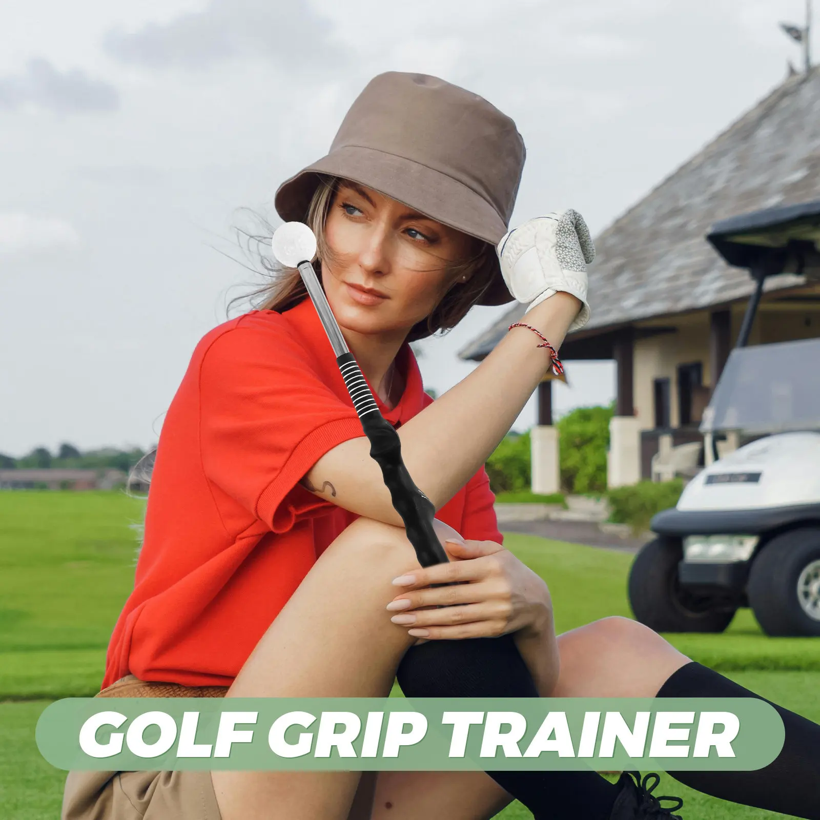 Mini Portable Golf Swing Trainer Adjustable Length Golf Warm Up Stick Indoor Outdoor Practice Aid Improve Strength Balance Tempo - view 4