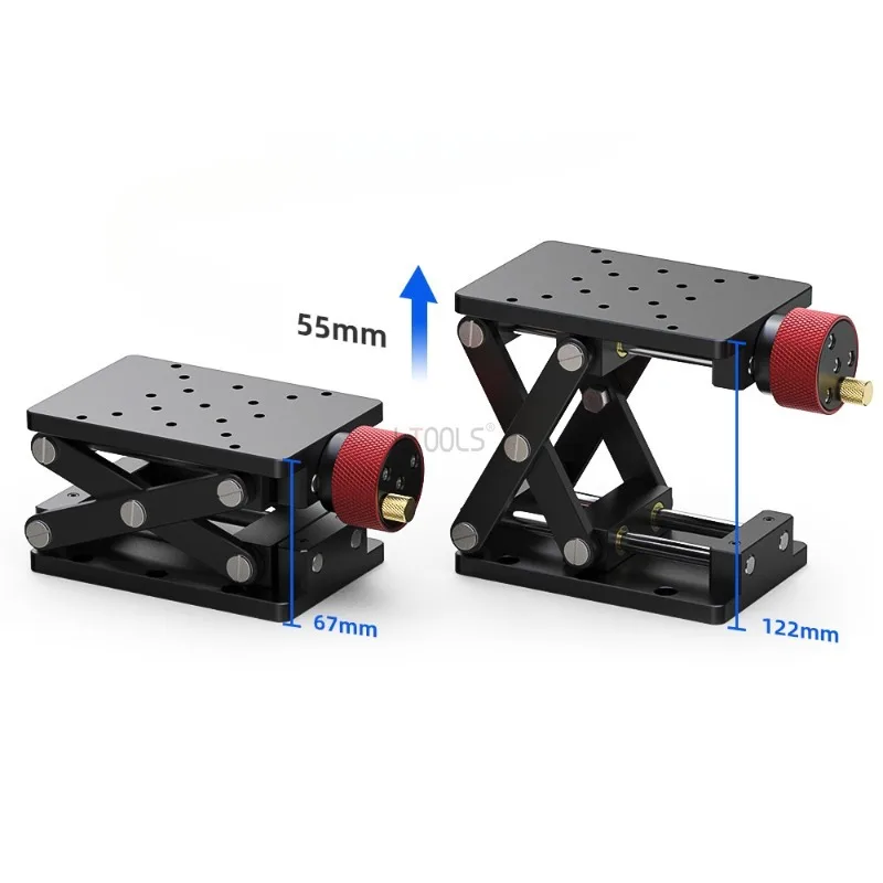 X-Axis Manual Lift Platform Adjustable Engraving Laboratory Lift Platform Jack High Precise Woodworking Machinery Router Lifter