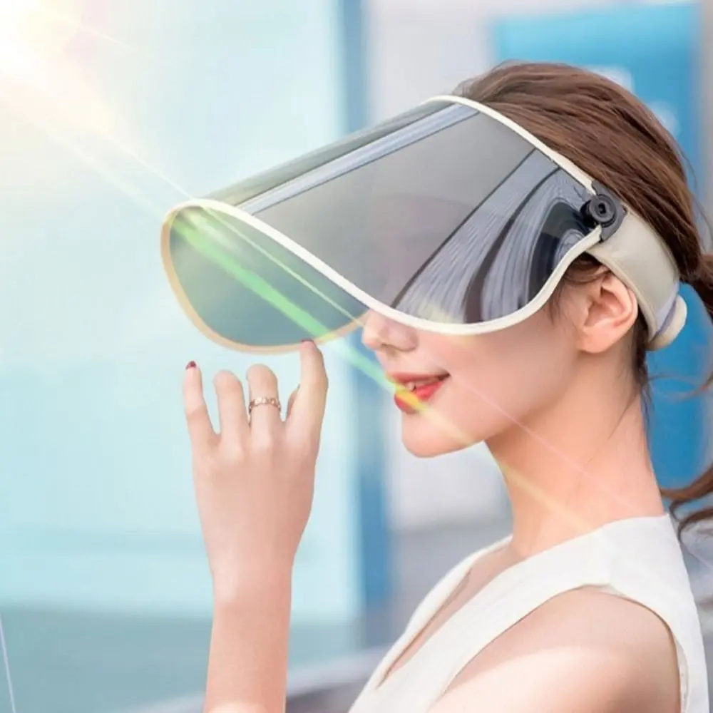 Portable Women Sun Hat Large Wide Brim Anti-UV Protection Solar Protection Cap Rollable Solar Protection Empty Visor Cap Sport