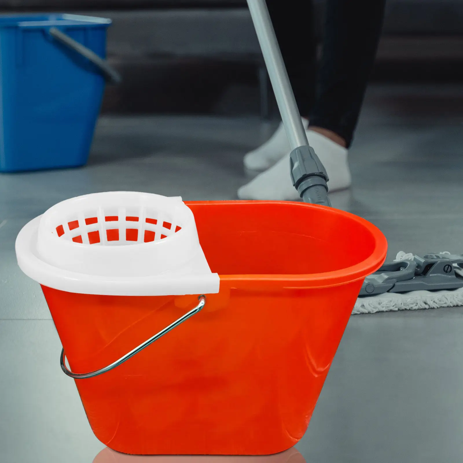 Mop Wringer Filter Basket Replacement for Mopping Bucket Plastic Drainage Sieve Basket with Efficient Water Flow Design Comfort