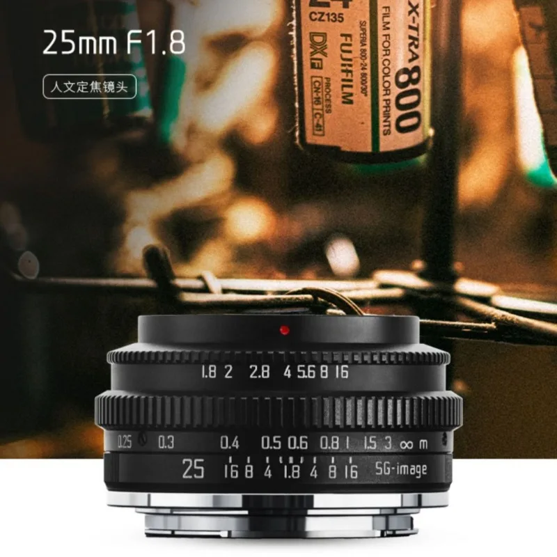 25mm F1.8 Large Aperture APS-C Manual Focus Prime Lens