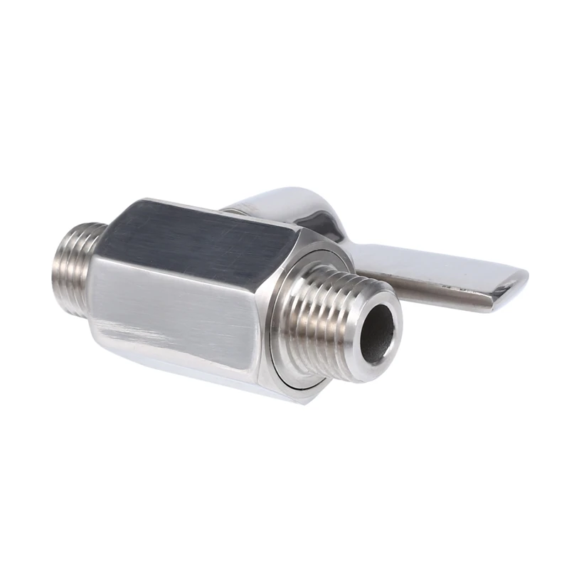 小さなミニボールバルブ、おねじとおねじ、ABGR-316ステンレススチールボールバルブ、1/4 "npt、1 4"