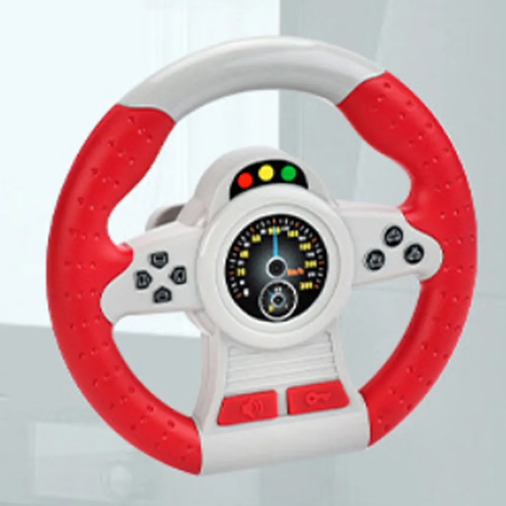 360 ° Rotation Copilot Steering Wheel Montessori Multi Functional Simulation Steering Wheel Toys Interactive Simulation