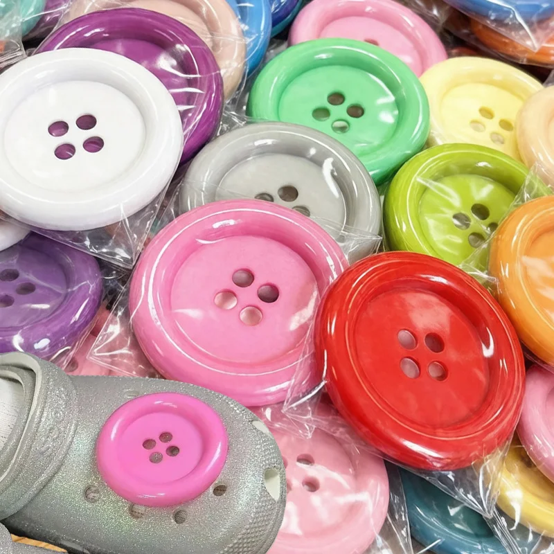 

5-50pcs Big Round 4-Hole Sewing Buttons Multicolor DIY Handmade Clothing Buttons Scrapbook Ornament Sewing Supplies Accessories