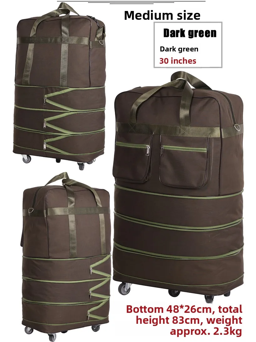 large-capacity-luggage-bag-vintage-style-oxford-cloth-travel-suitcase-for-study-abroad-moving-storage-air-travel-checked-bag