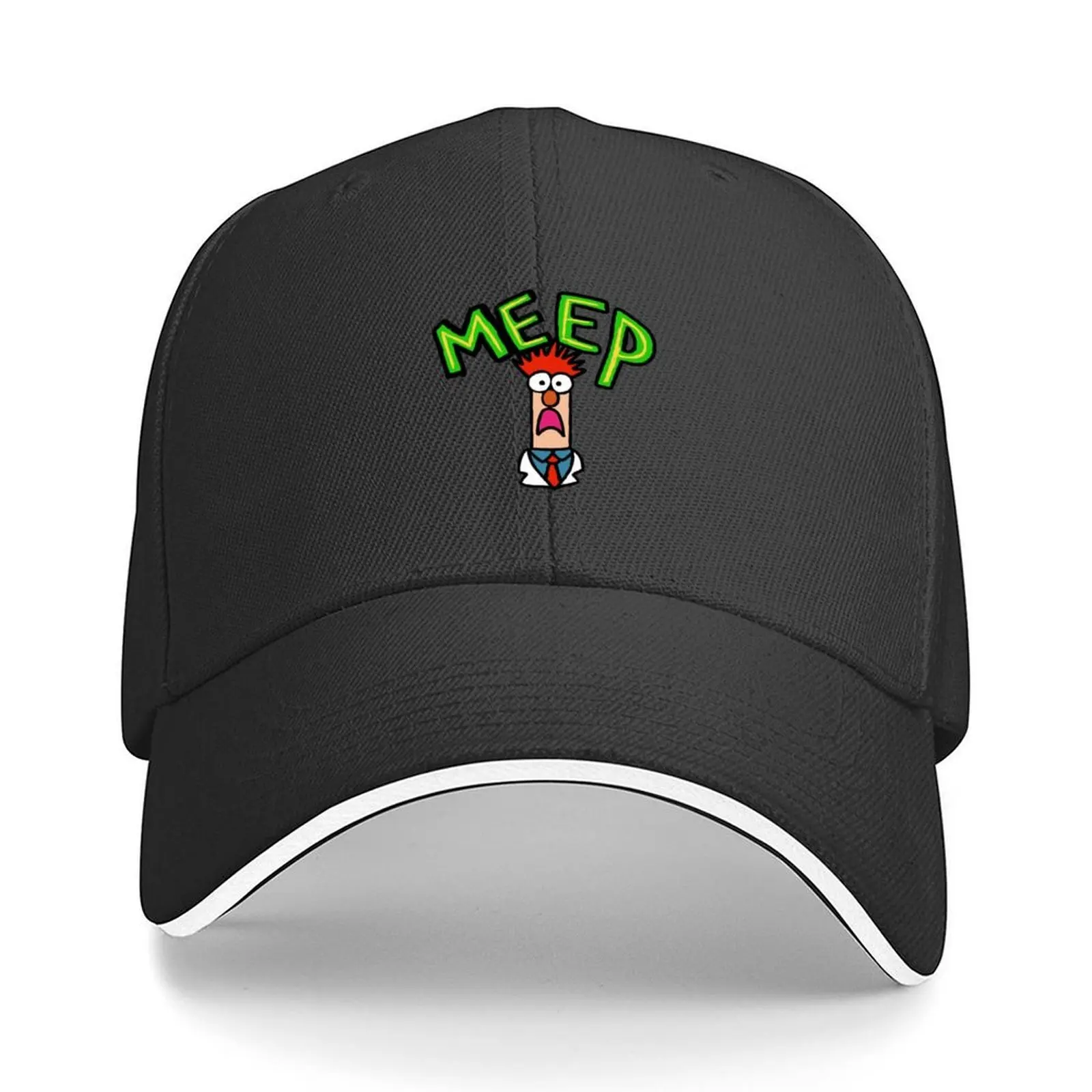 

Meep muppet beaker Baseball Cap Custom Cap fun hats black Streetwear For Women Men's