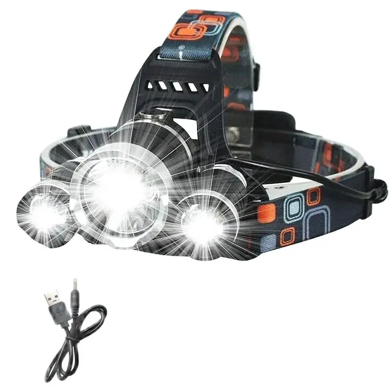 Super Bright Led Headlamp Use 18650 Battery Rechargeable Fishing Headlight Outdoor Hunting Camping Waterproof Head Light