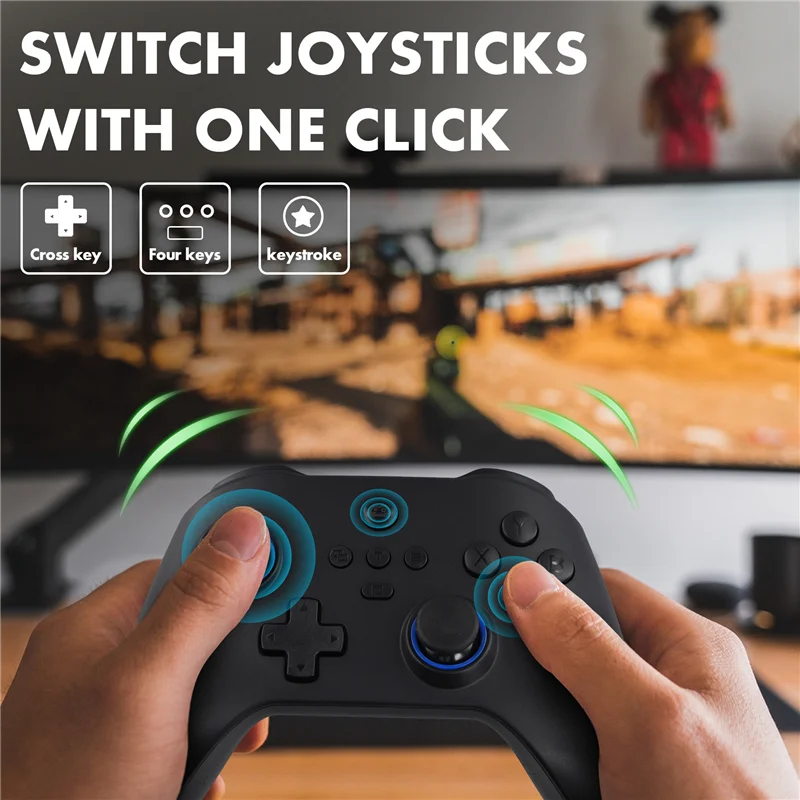 Z03 Wireless Gamepad Hall Manovella Doppio Taglio Trigger Tasti Somatico Per SWITCH Android IOS PC 400Mah Gamepad Portatile
