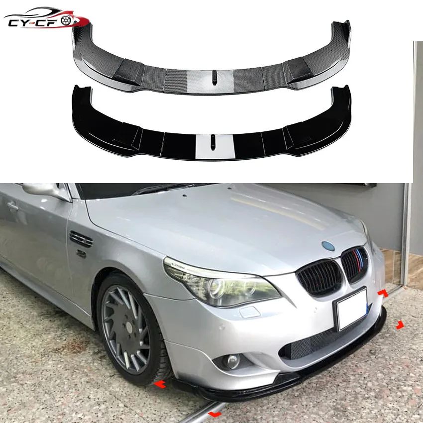 Front Lip Bumper Blade 2005-2010 for BMW 5 Series M Sport E60 E61 525i 530i 540i 550i Lower Spoiler Splitter Guard Protector