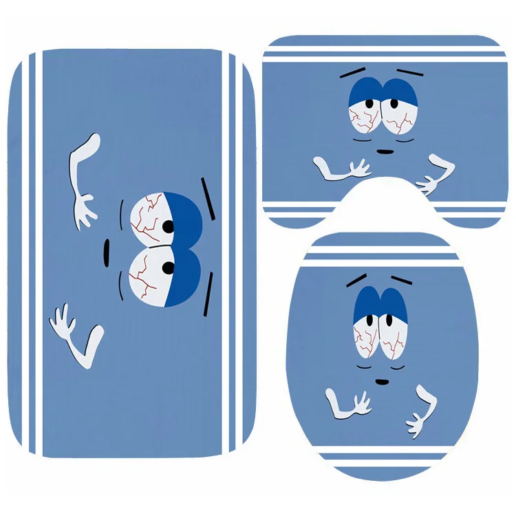 

Забавный декоративный коврик-полотенце для ванной комнаты, нескользящий коврик для туалета, придверный коврик, набор ковриков для душевой и ванной комнаты