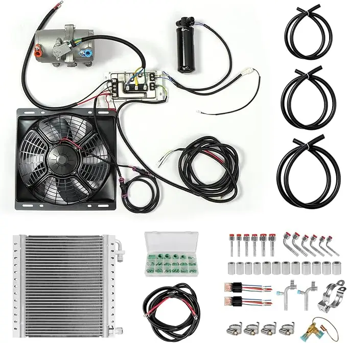 TELCOOL 12V Wall-mounted Electric Air Conditioning Kit for Trucks, Motor Homes, Vans, Buses, Excavators, Agricultural Vehicles view 2