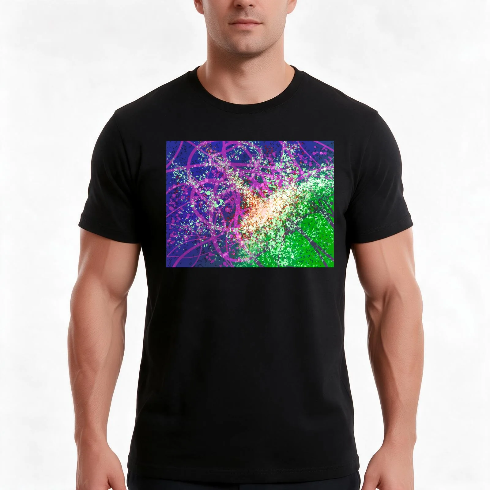 boom. T-Shirt, Summer Casual Cotton Tee, Oversized Streetwear Tops, Vintage Graphic Print, Loose Fit Short Sleeve, 100% Cotton