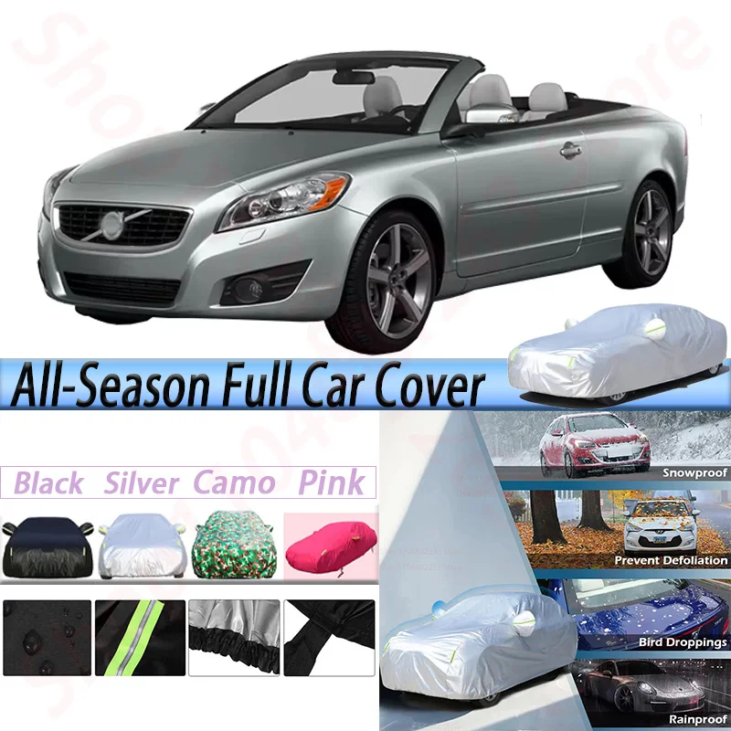 

Full Waterproof Car Covers For Volvo C70 Auto Outdoor Anti-UV Sun Shade Rain Snow Prevent Cover Dustproof