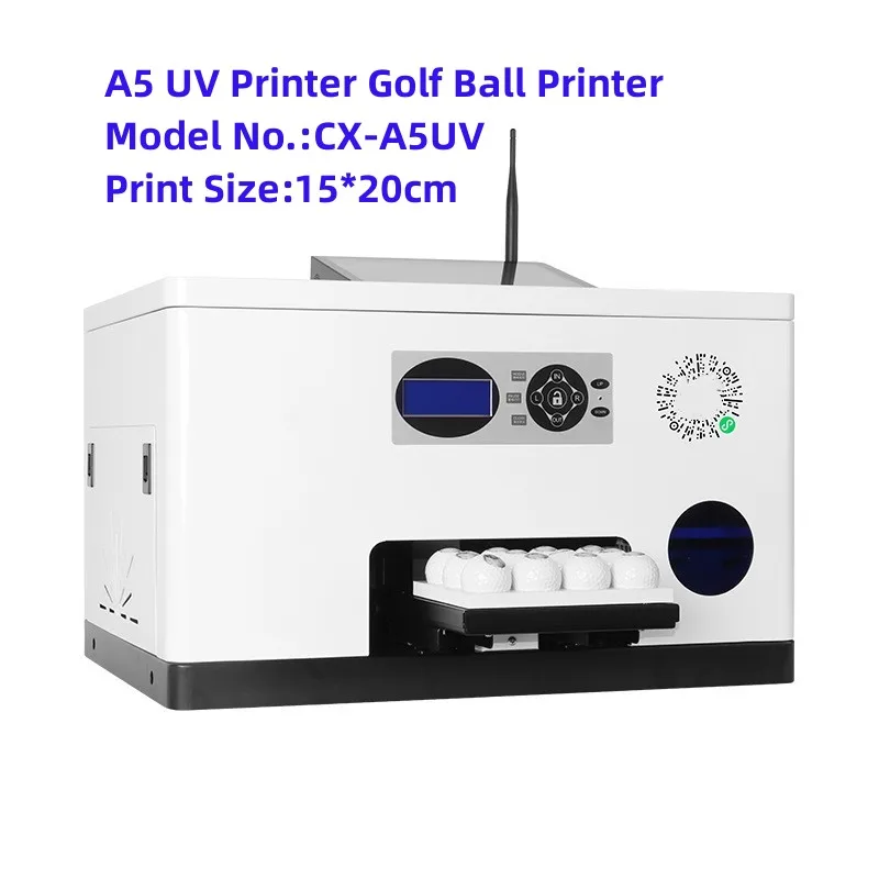 CX-A5UV aplikasi seluler A5 12 buah mesin cetak bola Golf Printer bola Golf Printer UV