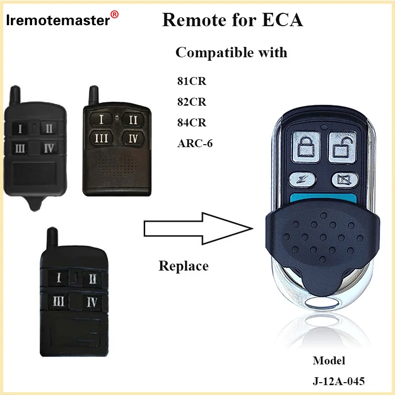 Garage door remote for ECA 81CR 82CR 84CR ARC-6 Command Garage Door Opener