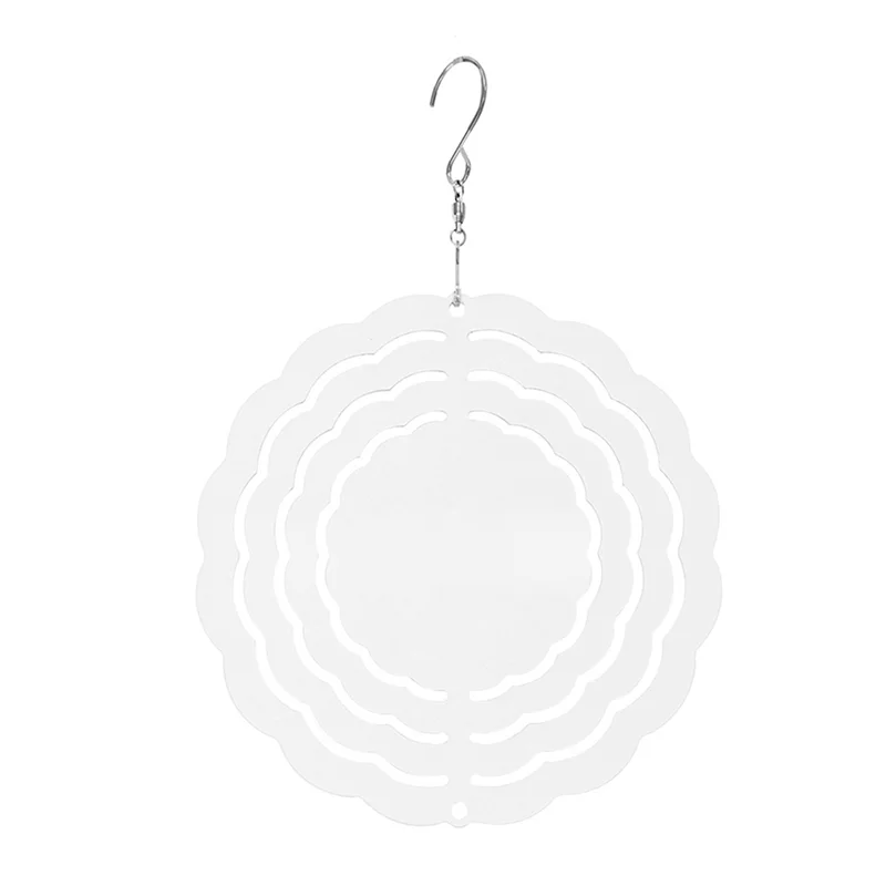 

B03C-20Pcs 3 Inch Sublimation Wind Spinner Blanks 3D Wind Spinners Hanging Wind Spinners For Indoor Outdoor Garden Decoration