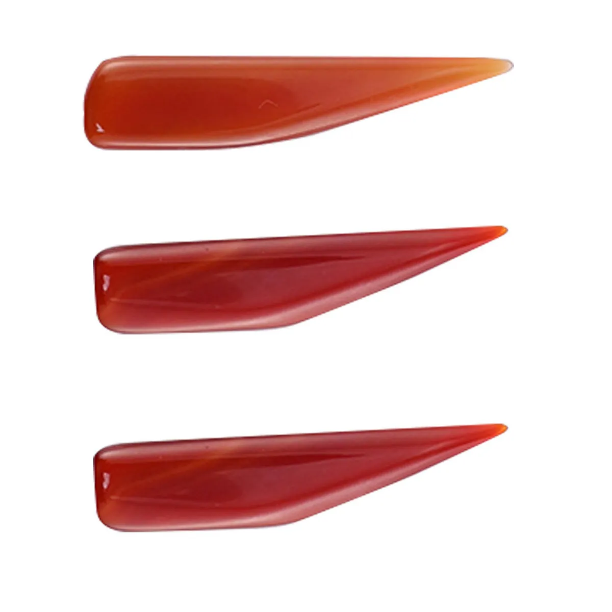 3Pcs Jewelry Care Tools Agate Burnisher Polisher Compact Portable for Gold Silver Rings Bracelets Jewelry Polishing Kit