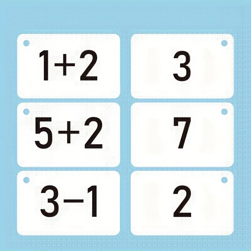 Zestaw kartek kalkulatorowych do matematyki w zakresie 20 liczb, 270 sztuk - Dodawanie i odejmowanie, symbole w zestawie - Zabawne nauki dla dzieci w wieku 5-8 lat