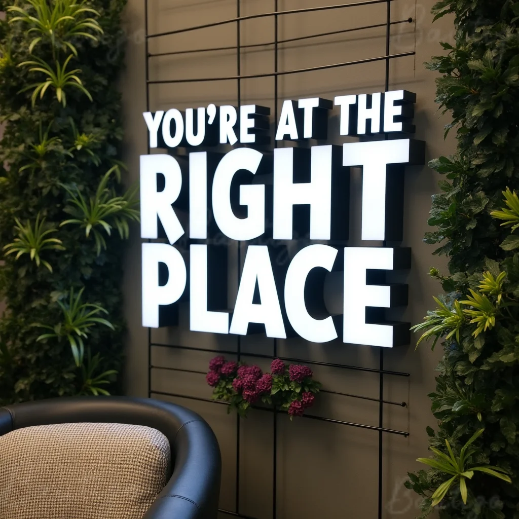 Huruf Tanda Logam 3D Lampu Depan LED Kustom Untuk Bisnis Etalase Tampilan Papan Iklan Menyala Tahan Air