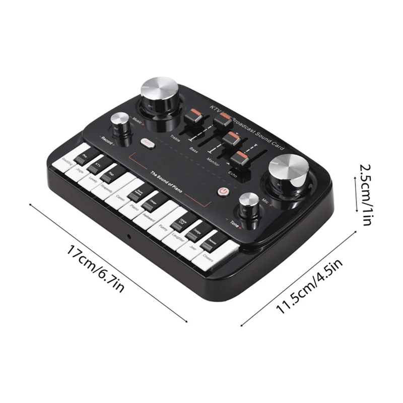 RTSHE-KTV البث المباشر كارت الصوت تسجيل الصوت سطح المكتب الغناء اللاسلكية ضياع نقل التوصيل والتشغيل مغير الصوت #6