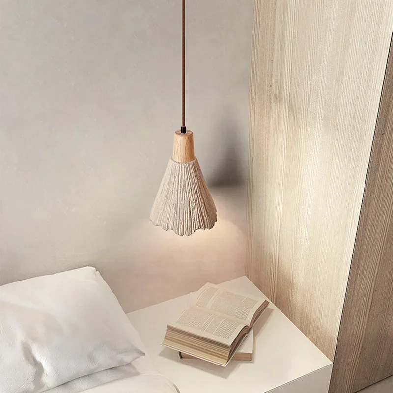 Nordic  Minimalist Designer Modern Retro Cement LED Pendant Lamp Study Bedside Dining Room Lighting Chandeliers Hanging