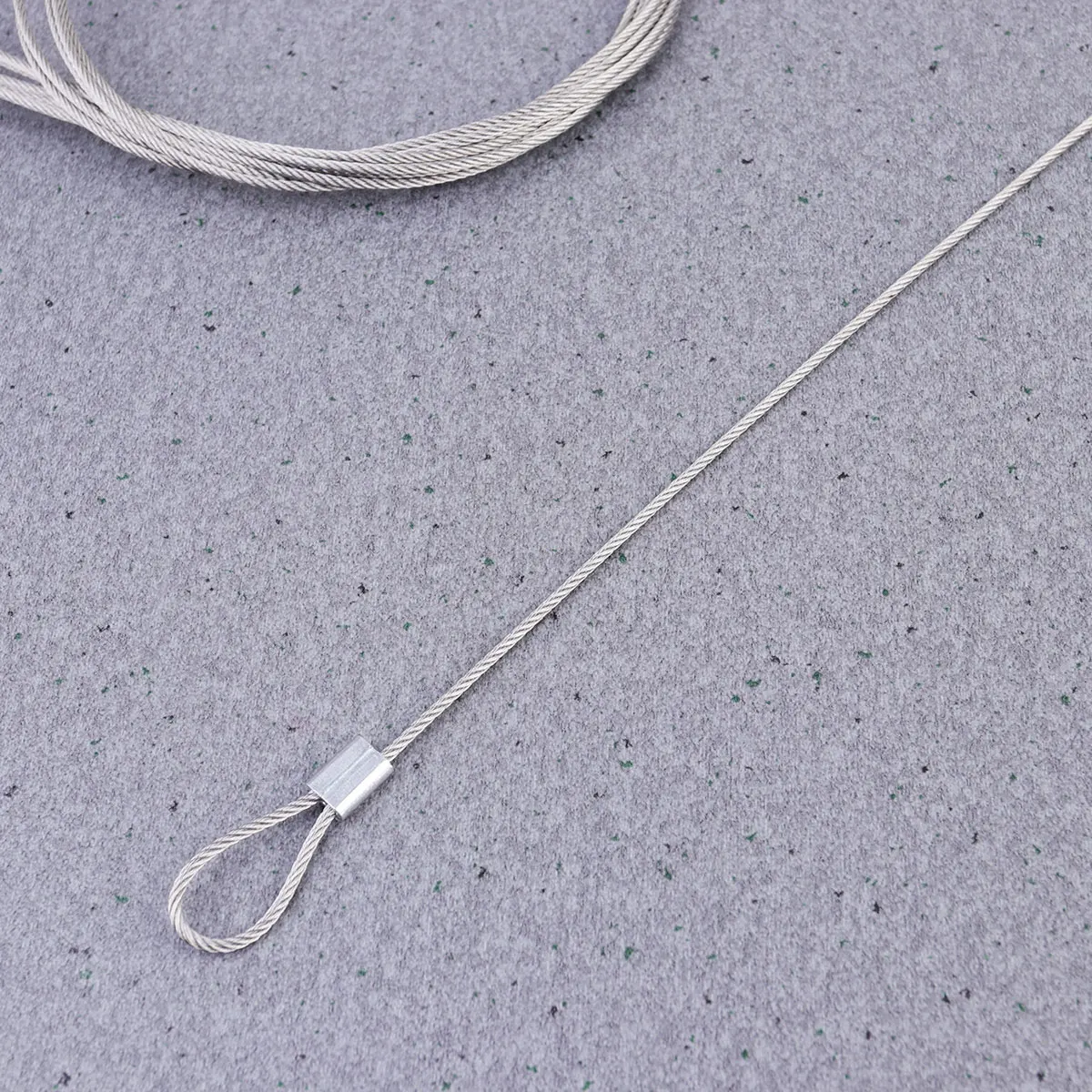 

6 Pcs Wire Rope Hanging Camera Safe Belt Steel Lanyard Silver Tethers