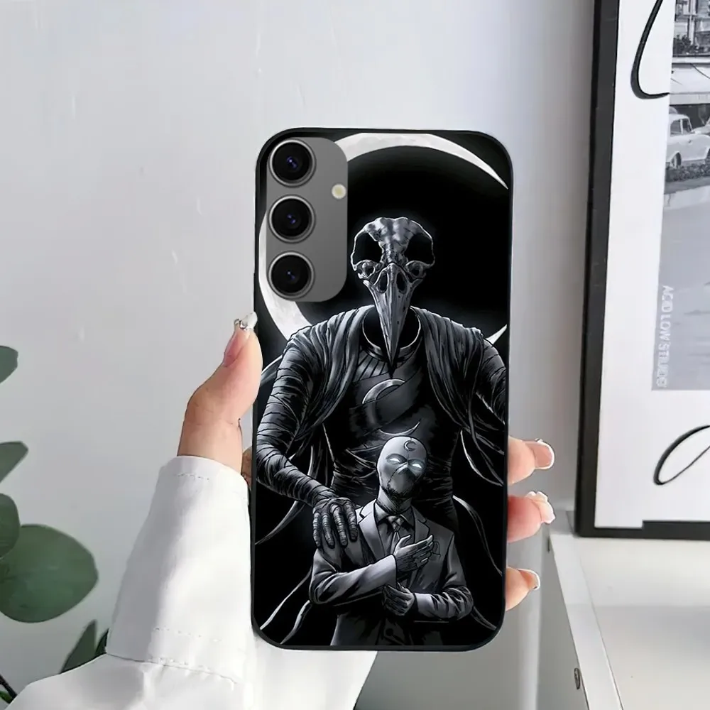 MINISO M-Marvel Moon Knight Phone Case For Samsung Galaxy S21 S22 S23 S30 Note 10 20  Plus Lite FE ULTRA Shell