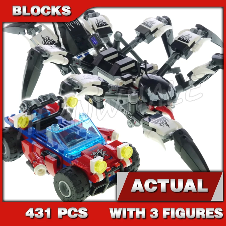 431pcs Super Fighter Revenger Monstrous Spider Crawler Evil Carnage Buggy 11502 Building Blocks Toy Compatible With Model