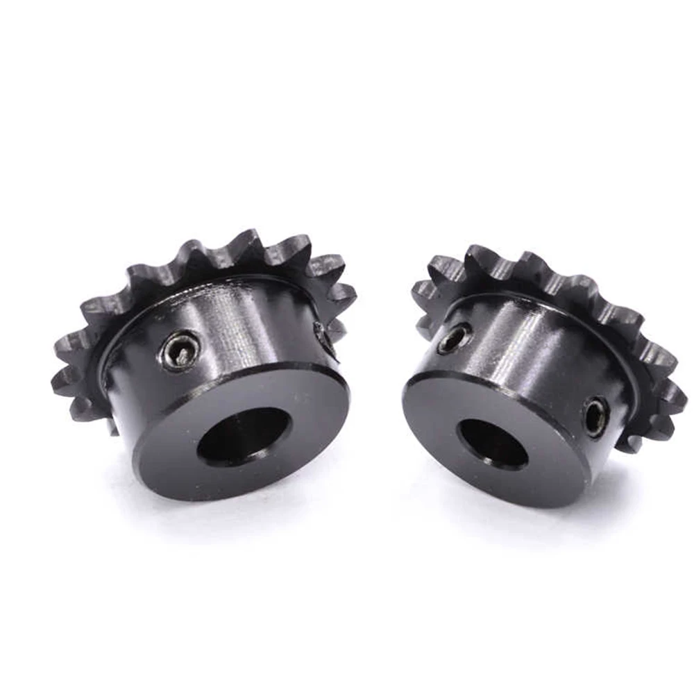 1Pcs 1I4 04C Sprocket 22T-25Teeth Inner Hole 6/8/10mm 2H 45# Steel Sprocket 04C Table Wheel Finished Hole Sprocket Screw Hole M5