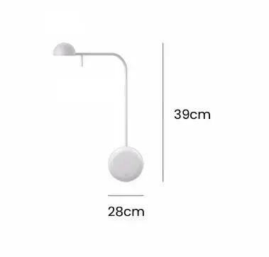 Swing Arm Wandlamp Modern Minimalistisch Wandlicht voor Studie Slaapkamer Woonkamer Modelkamer Designer Zwart/Wit Wandlicht
