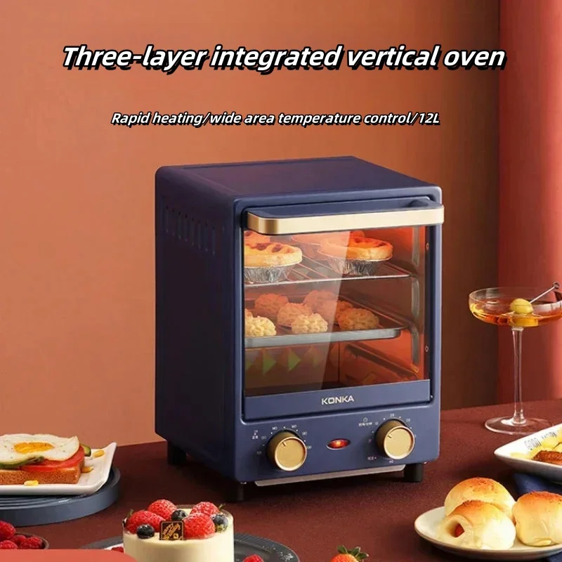 Mini forno verticale retrò piccolo forno per pizza multifunzionale smart home forno piccolo a temperatura controllata