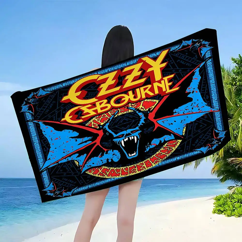 Ozzy O-Osbourne, Sänger der Band Beach Towel. Bunte Badetücher für Mädchen, Mikrofaser, schnell trocknend, individuell gestaltet für Spa, Fitnessstudio, Pool