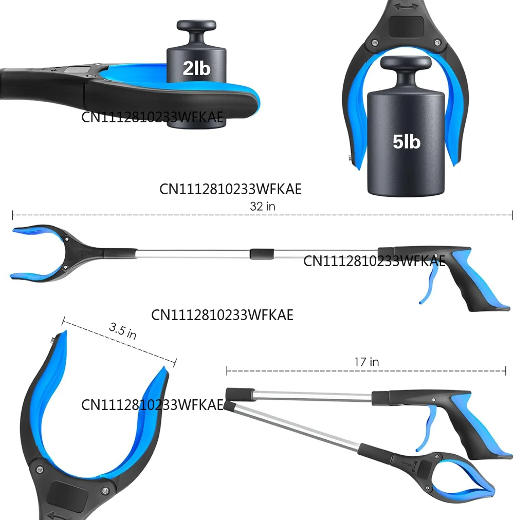 32 Garbage Collector Gripper with 360 ° Rotary Clip Lightweight Heavy Duty Senior Gripper Senior Grab Tentacle Tool