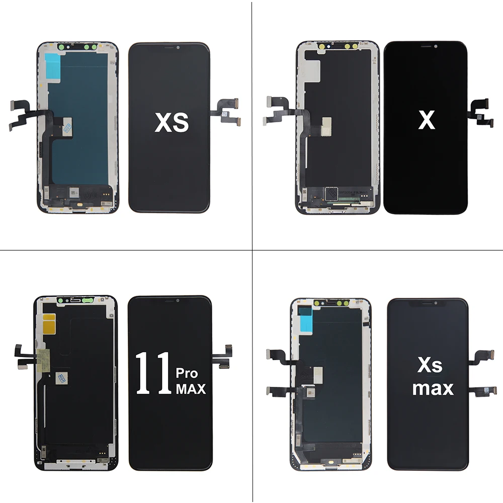 GX OLED Display dla iPhone X XR XS Touch Digitizer Assembly LCD dla iPhone 11 12 13 Pro Max Screen Replacement True Tone Face id