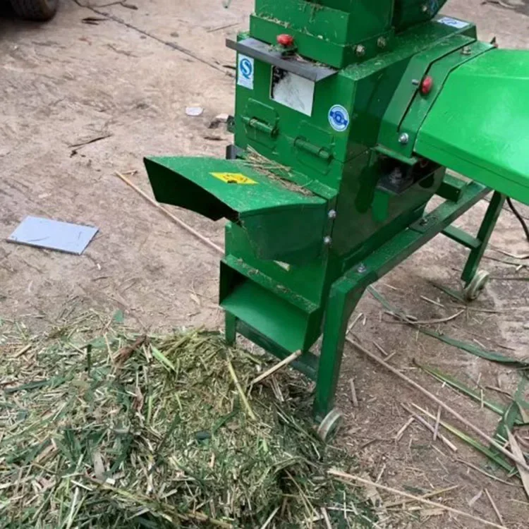 Animal Feed Making Cow Sheep Paddy Straw Cutting Machine Corn Grinder Grass Hay Silage Wheat Stalk Chaff Cutter Machine