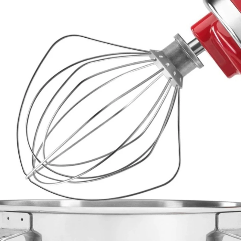 M2EE Durable Stainless Wire Whip Whisk Electric Mixer Attachment Improve Baking Experience Compatible for KA KN256WW 5QT 6QT