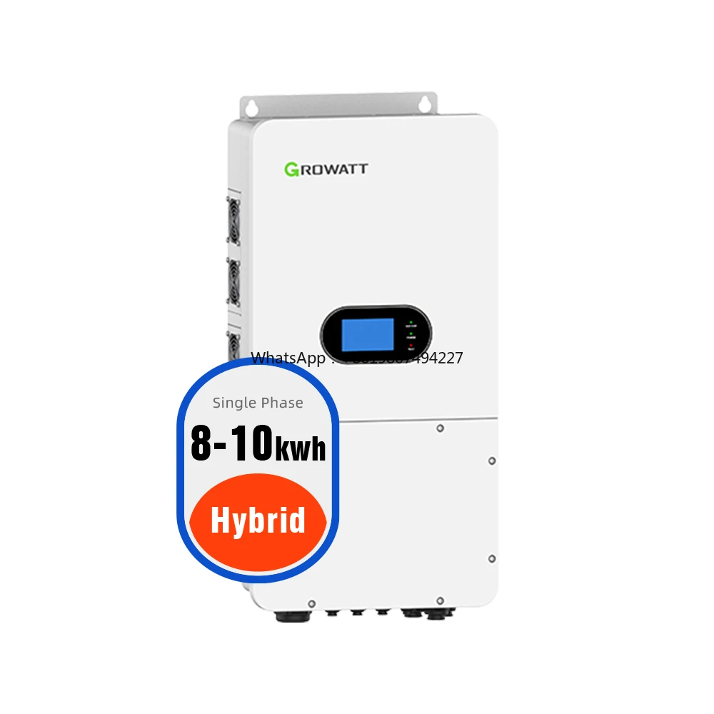 

2025 New Arrival Growatt Solar Hybrid Inverter 6kw 8kw 10kw Single Phase IP65 Inverters MPPT for Residential Solar System 48V