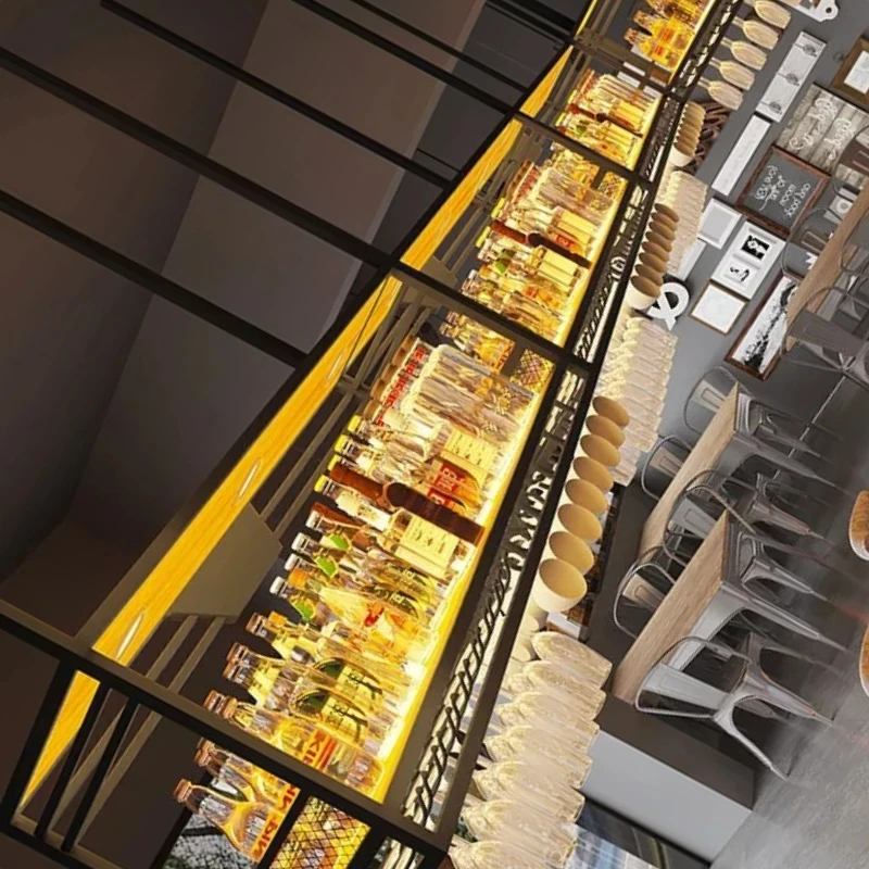 

Cube Wine Rack Design Narrow Storage Display Wedding Club Lattice Wine Cabinet Wall Buffet Liquor Bottles Vitrinas Furniture