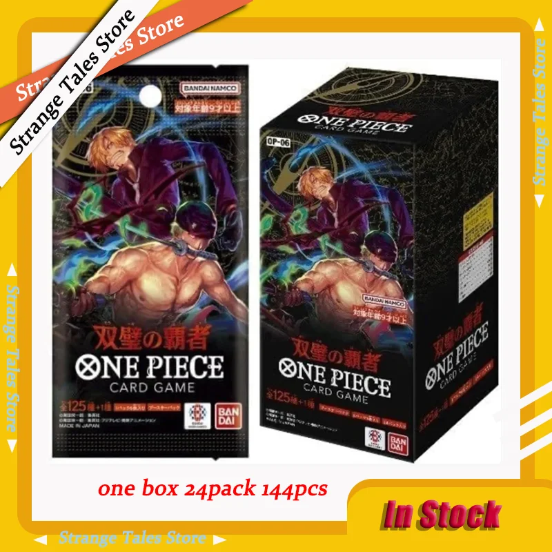 Bandai One Piece TCG OP06 Booster Box Japanese Sealed Card Box Luffy Wings of The Captain OPCG Collection Game Card Anime Toys