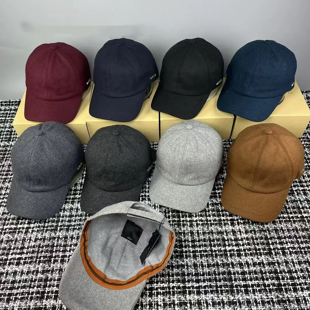 

2025NEW Autumn and Winter New Men's and Women's Same Style Woolen Baseball Cap Versatile Fashion Casual Embroidered Duckbill Cap