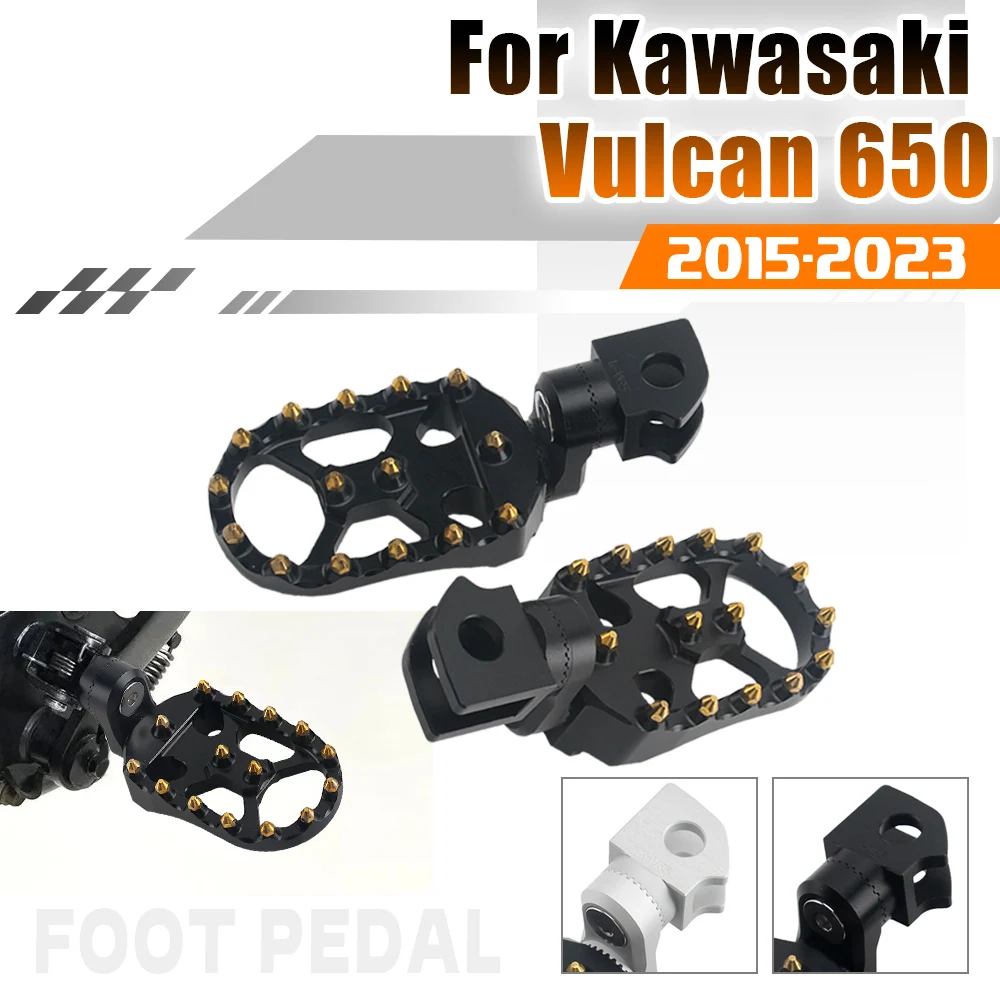 

Регулируемая подставка для ног KAWASAKI VULCAN 650 Vulcan 650, подножки для водителя, вращающиеся передние подножки, кронштейн, педали, детали мотоцикла